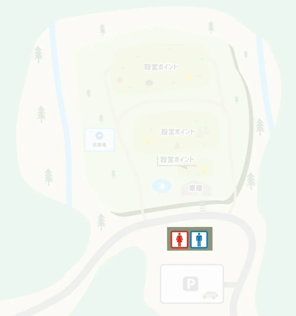 岩屋山渓桜公園 トイレマップ