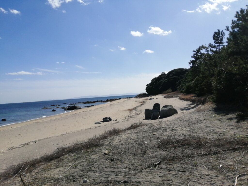 黒津崎海水浴場 浜辺