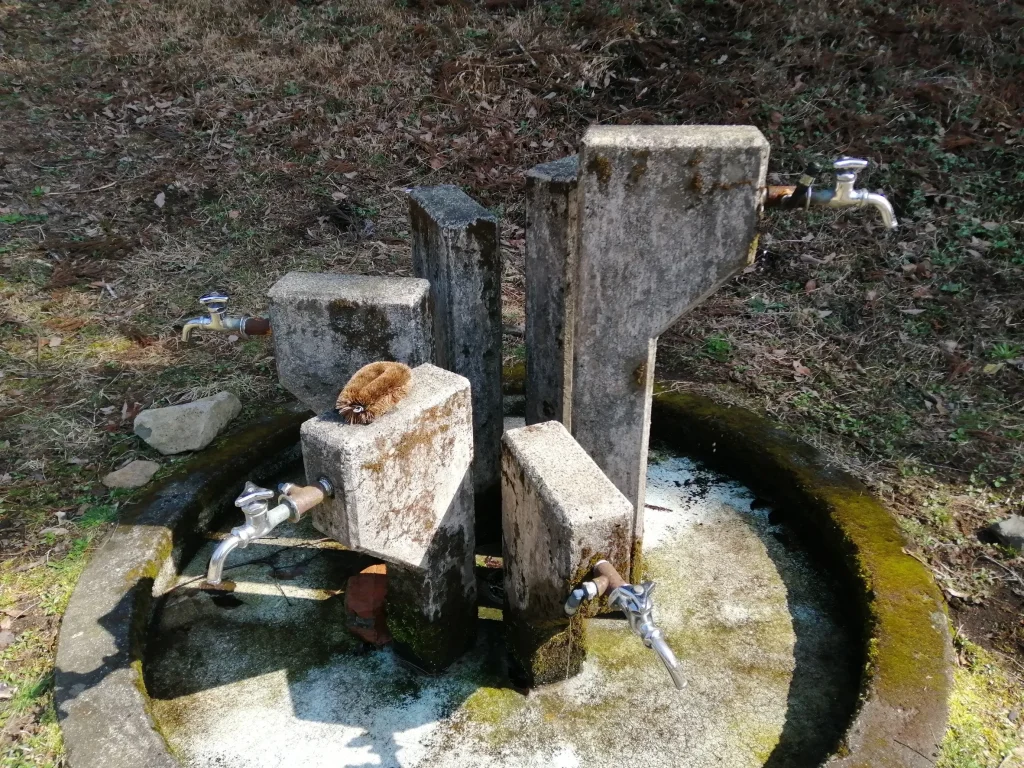 吉無田高原緑の村キャンプ場 Dサイトの水道