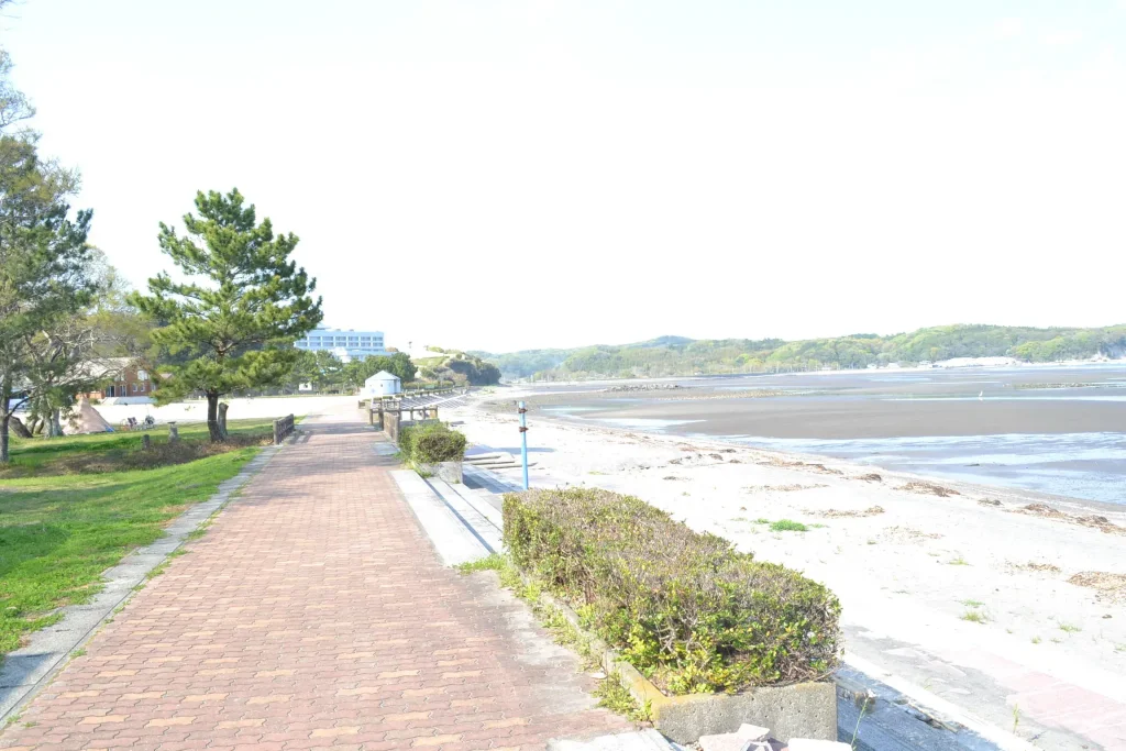 糸ヶ浜海浜公園 キャンプ場 海辺の歩道
