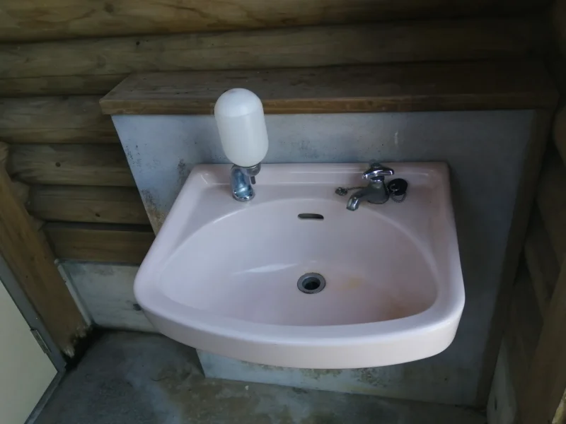 高平キャンプ場 女性トイレの手洗い場