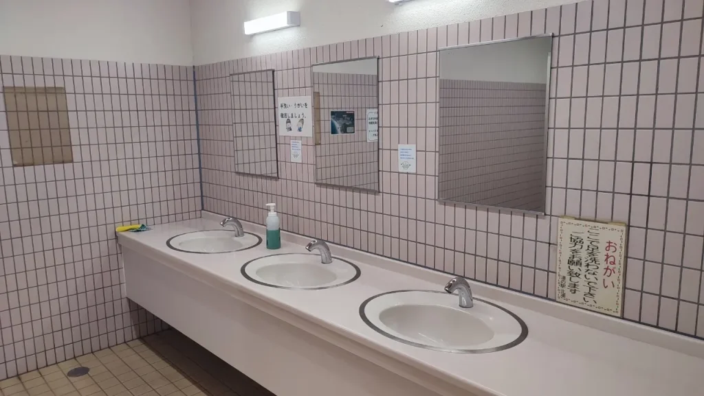 道の駅 北浦 キャンプ場 道の駅 北浦付近の女性トイレの手洗い場