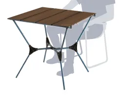 モンベル「マルチフォールディングテーブル　ワイド」膝が当たりにくい設計