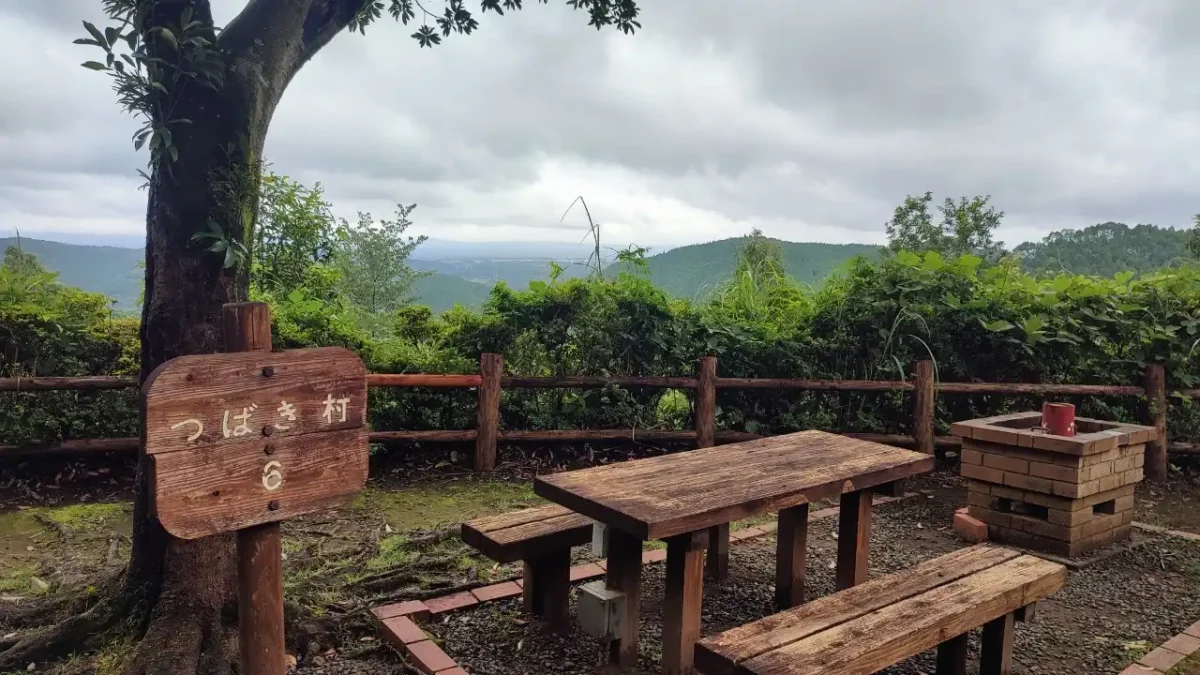 鹿児島県県民の森丹生附オートキャンプ場 サイトからの眺望