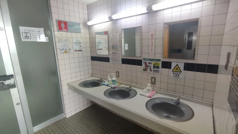 宮崎白浜キャンプ場 女性トイレ手洗い場
