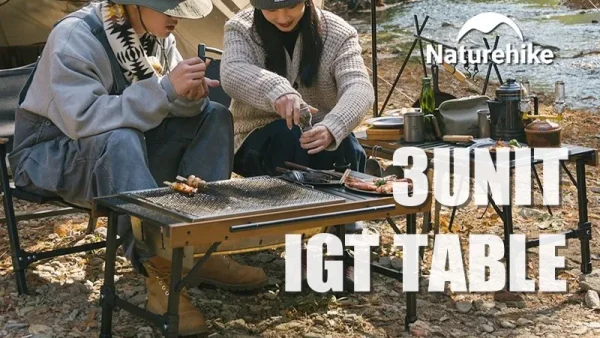 Naturehike IGT ウッド ロールトップテーブル｜軽量で質感GOODなIGT規格のテーブル