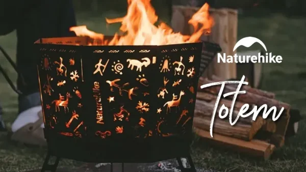 Naturehike「Totem（トーテム）」古代の模様が描かれたアイアン焚き火台