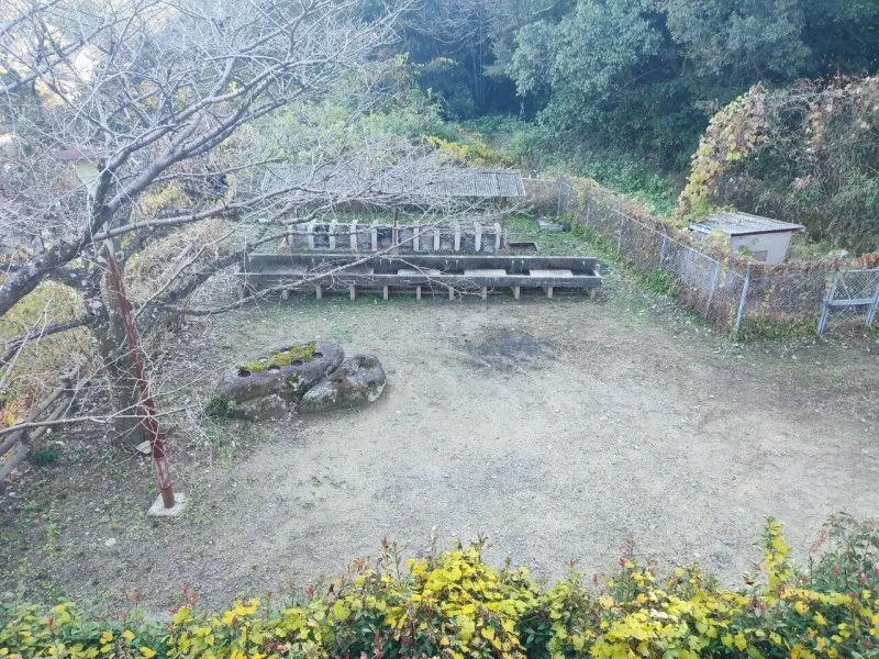 仁比山公園キャンプ村 キャンプサイト（端から見た眺め）
