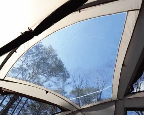 QUICKCAMP ドームシェルターフェルス（FELS ） 天面の透明ビニール窓