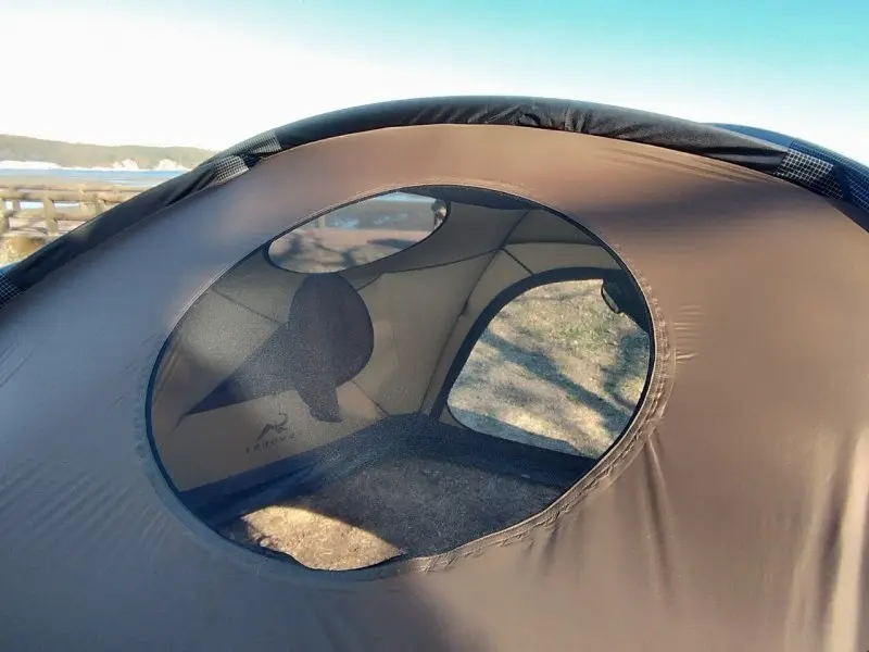 TOMOUNT（トモウント）DOME-OTTO S2　テントから空が眺められる丸窓