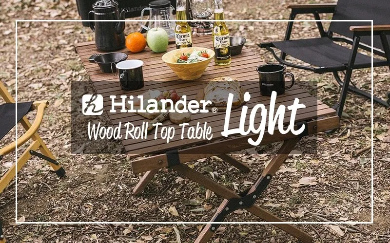 Hilander ウッドロールトップテーブルLight アイキャッチ