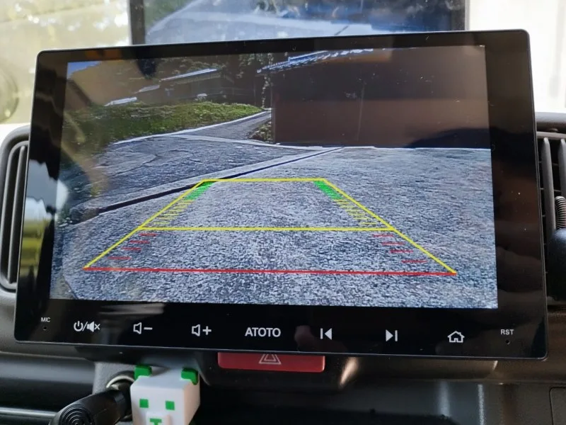 ATOTO Androidカーナビ用バックカメラATOTO AC-HD02LR　バック連動チェック