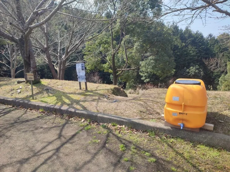 長崎市民の森 ビギナーキャンプ場　貯水タンク