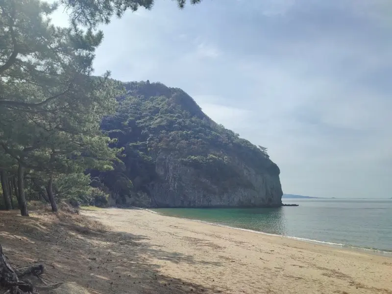 野田浜キャンプ場　海辺