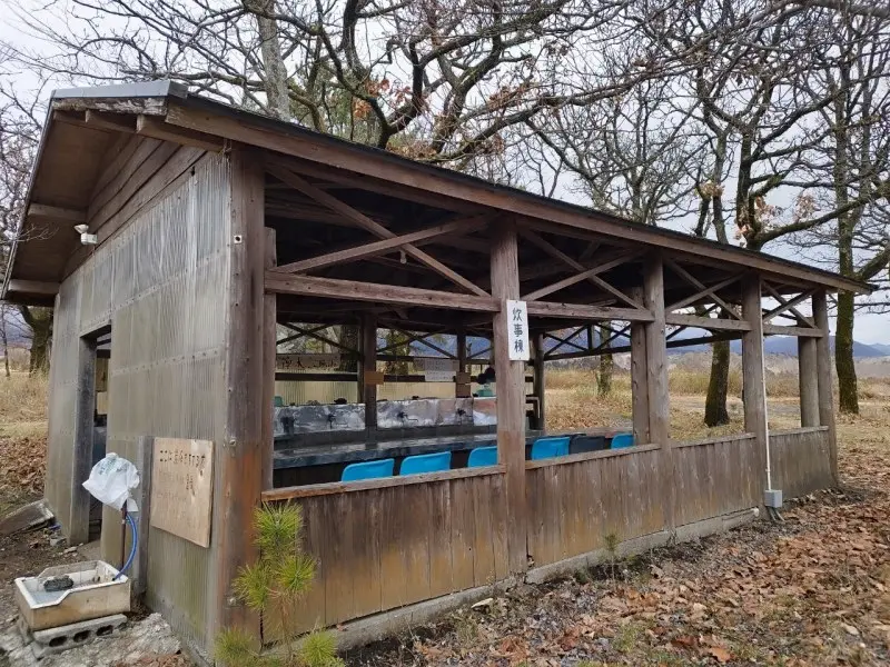 久住山荘南登山口キャンプ場　炊事場外観