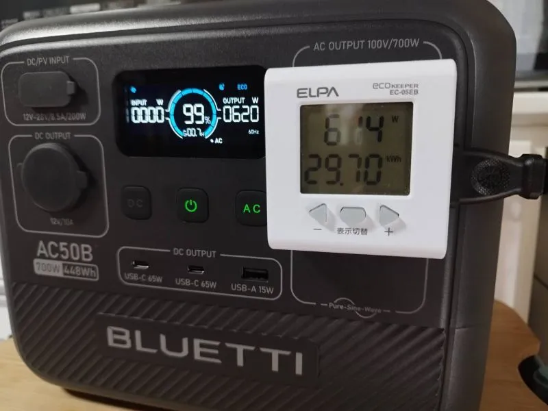 BLUETTI　ポータブル電源　AC50B　容量448Whのバッテリー