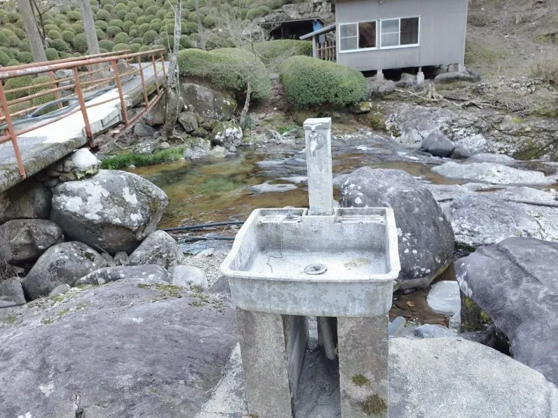 黒木民宿キャンプ場　水場