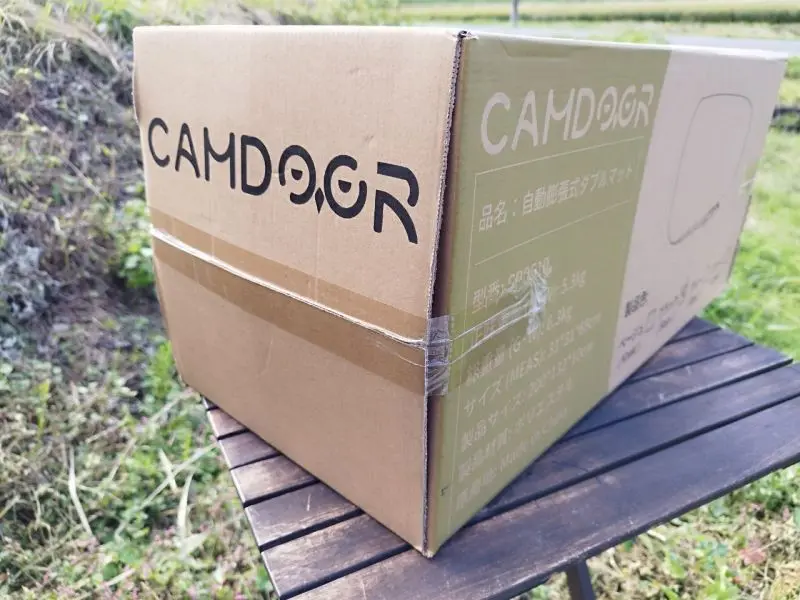 CAMDOOR　inflatable-mat-dx　製品開封の様子