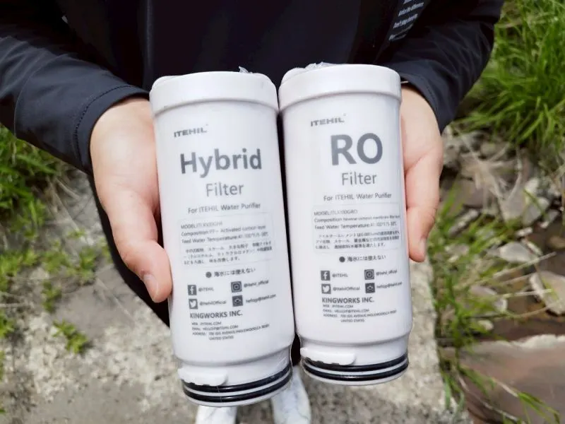 ITEHIL ポータブル浄水器 2種類のフィルター