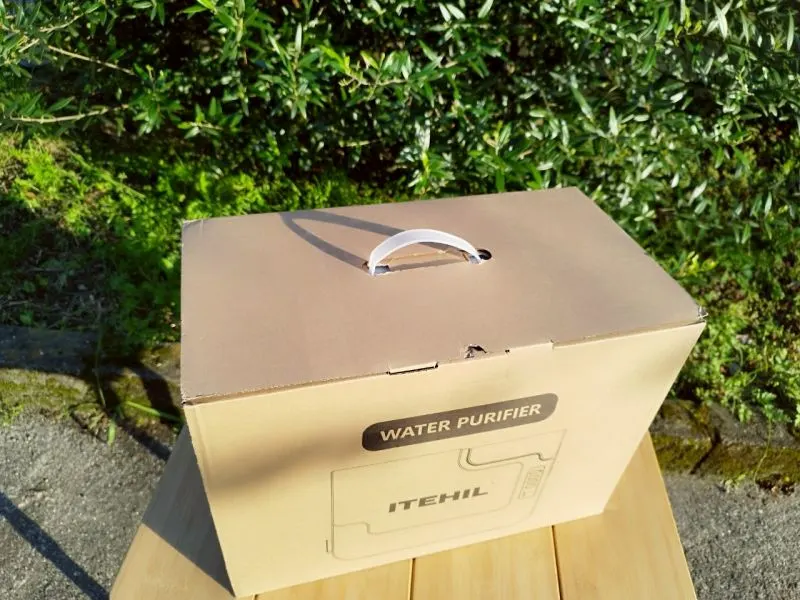 ITEHIL ポータブル浄水器 パッケージ上部