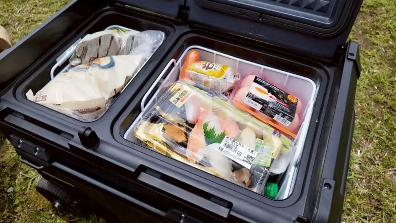 JESIMAIK 車載用冷蔵庫E45 実際に買った食材がこちら